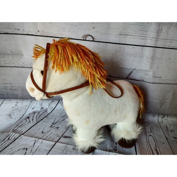 Vintage 1984 Cabbage Patch Kids Show Pony White Horse Stuffed Plush Animal Toy - Picture 3 of 7